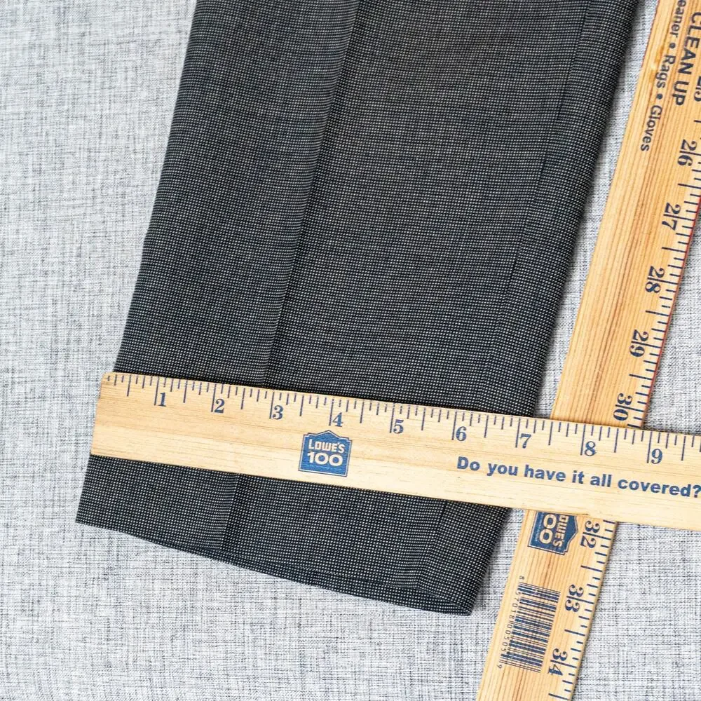 J.Crew Ludlow Italian Wool cotton Suit Charcoal Birdseye 38R 32x34